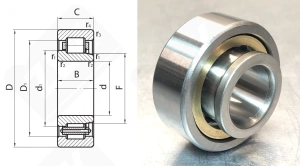 Подшипник 42504 Л (NJ2204ECM) радиальный роликовый 20-47-18 мм