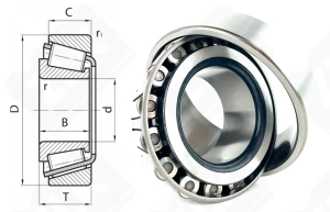 Подшипник 3578/3525 радиально-упорный роликовый конический 44,45-87,312-30,162 мм