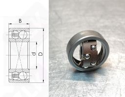 Подшипник 1008 (128) радиальный шариковый самоустанавливающийся 8-22-7 мм