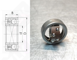 Подшипник 1008 (128) радиальный шариковый самоустанавливающийся 8-22-7 мм