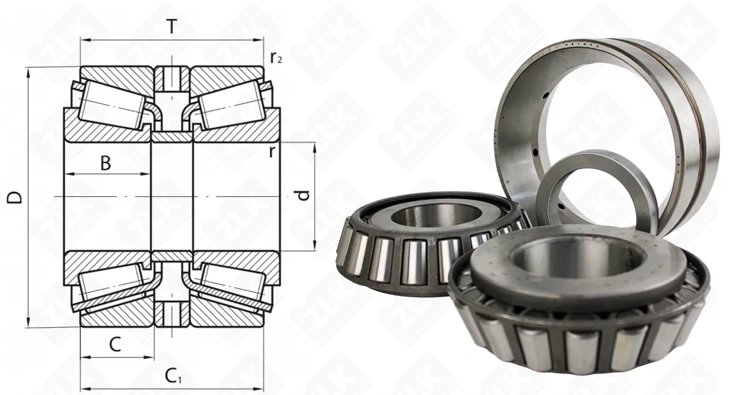 Подшипник роликовый (98350/98789D) 88.9×200.025×115.888 мм Timken оригинал