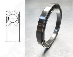 Подшипник 1000813 2RS (618132RS,68132RS) радиальный шариковый 65-85-10 мм