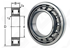 Подшипник 32214 (NU214) радиальный роликовый 70-125-24 мм