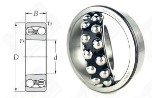 Подшипник 1209 Е (1209KTVHC3) радиальный шариковый самоустанавливающийся 45-85-19 мм