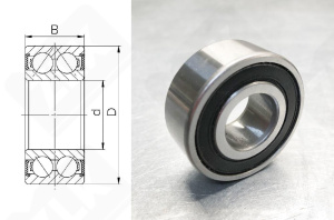 Подшипник 3056206 E 2RS (52062ERS,3206E2RS) радиально-упорный шариковый 30-62-23,8 мм