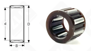 Подшипник K10x16x12 радиальный игольчатый 10-16-12 мм
