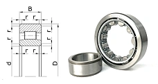Подшипник роликовый 32310 (NU310) 50×110×27 мм SZPK