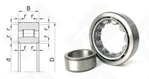 Подшипник 32310 (NU310) радиальный роликовый 50-110-27 мм