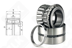 Подшипник 97524 (352224) радиально-упорный роликовый конический 120-215-136 мм