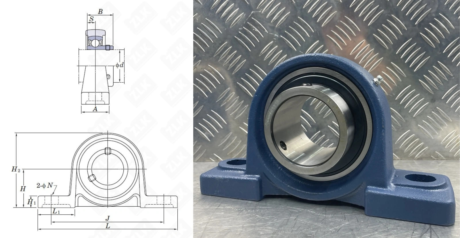 Подшипник корпусный  480212UCP (UCP212 SY60TF) 60×138×241 мм SKF оригинал