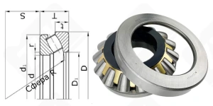 Подшипник 9039422 Л (29422М) упорный роликовый самоустанавливающийся 110-230-58 мм