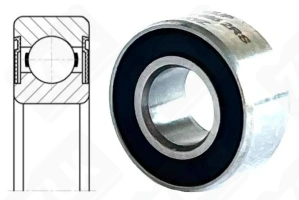 Подшипник 1000085 2RS (6852RS) радиальный шариковый 5-11-5 мм