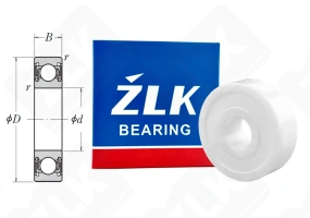 Подшипник 180028 (6282RS) радиальный шариковый керамический 8-24-8 мм