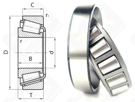 Подшипник 7317 (30317) радиально-упорный роликовый конический 85-180-44,5 мм