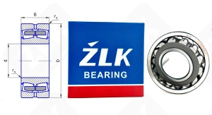 Подшипник 53616 H (22316EW33) радиальный роликовый самоустанавливающийся 80-170-58 мм