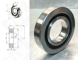 Подшипник BSB050100-T радиально-упорный шариковый 50-100-20 мм