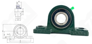 Подшипниковый узел 480306UCP (UCP306)