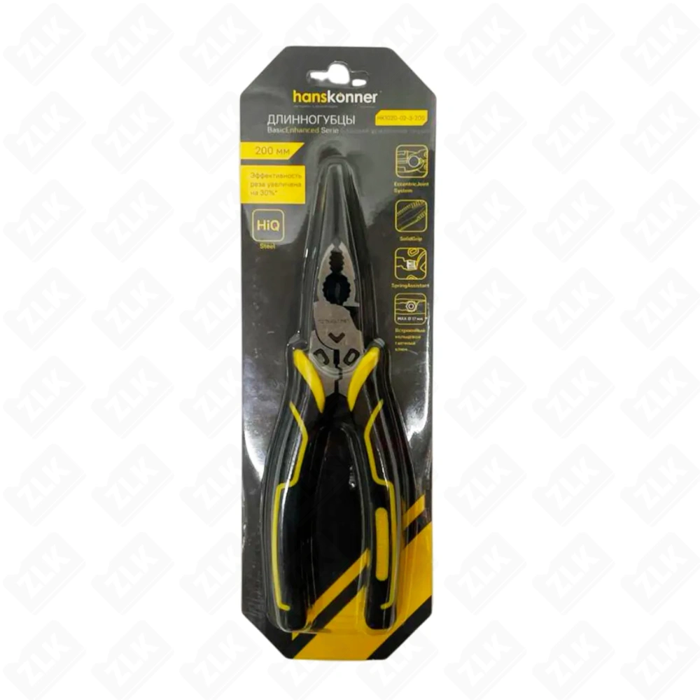 Длинногубцы 200мм Hanskonner