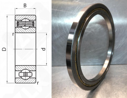 Подшипник 7000132Л (16032MC3) радиальный шариковый 160-240-25 мм