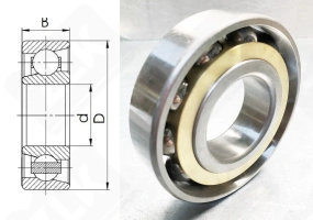 Подшипник 66315Л (7315BG) радиально-упорный шариковый 75-160-37 мм