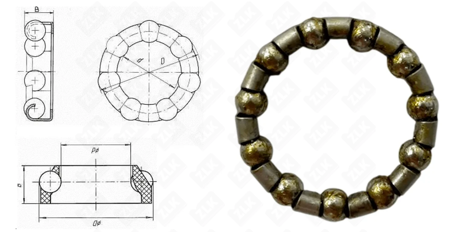 Подшипник шариковый  (1/4"х11, d 40) 29×40×8 мм Neutral