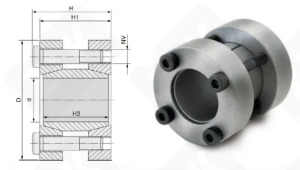 Втулка зажимная KLMM050 (PHF FX130-50×90) Sati 50-90-93 мм