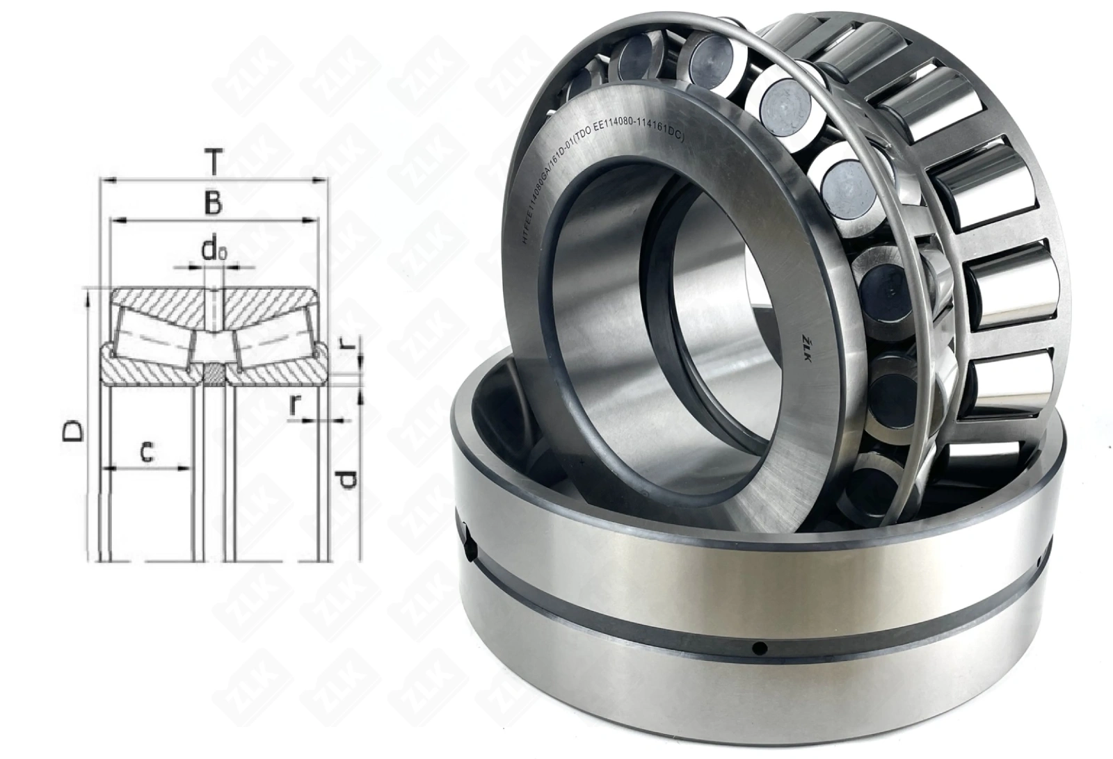 Подшипник роликовый (HTFEE114080GA161D-01) 203.2×406.4 ZLK