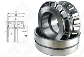 Подшипник TDOEE114080-114161DC (HTFEE114080GA161D-01) радиально-упорный роликовый конический 203.2-406.4-196.85 мм