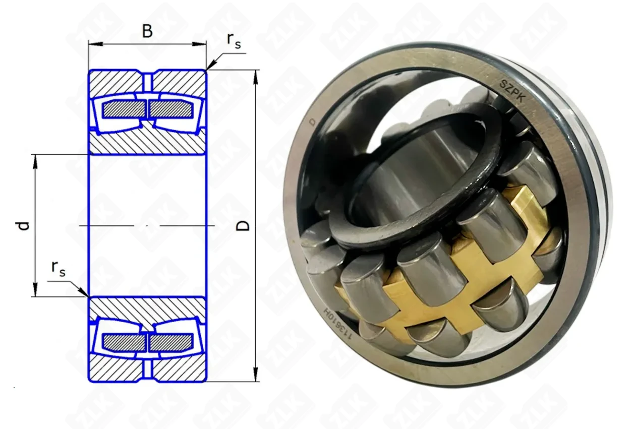 Подшипник роликовый 113610 Н (22310CAKW33) 50×110×40 мм SZPK