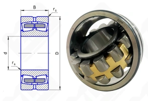 Подшипник 113610 H (22310CAKW33) радиальный роликовый самоустанавливающийся 50-110-40 мм