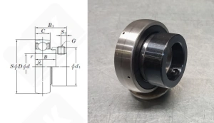Подшипник 480206 (780206) SA (SA206) шариковый 30-62-34/16 мм