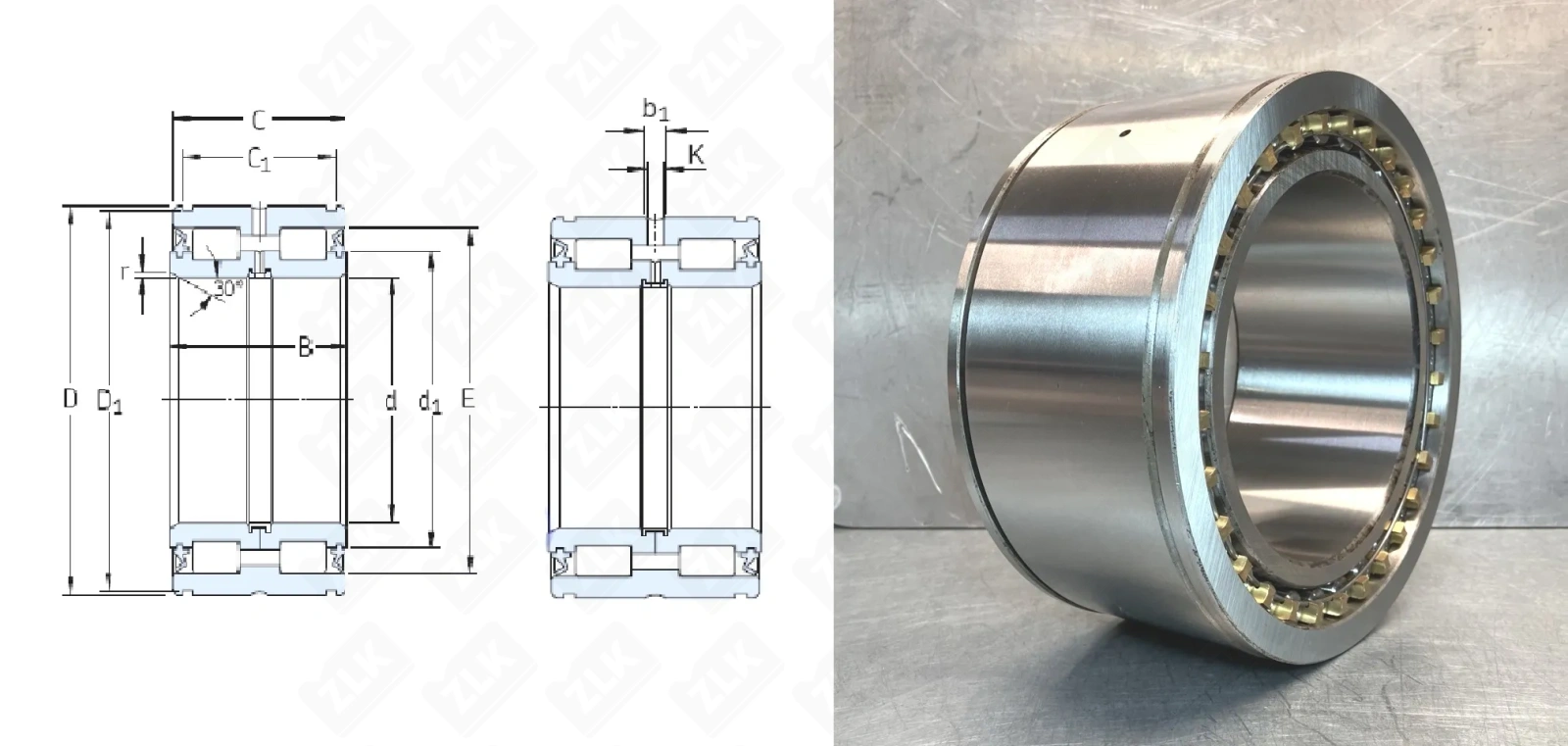 Подшипник роликовый 5514128Л (NNF5028ADA2L8L) 140×210×95 мм SKF оригинал