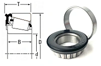 Подшипник роликовый (LM67000LA/LM67010 STC) 31.75×59.131×16.637 мм STC