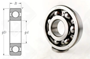 Подшипник 409 (6409) радиальный шариковый 45-120-29 мм