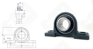 Подшипниковый узел 480208UCP (UCP208) SY40TF