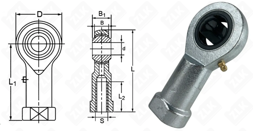 Шарнирный наконечник SI25ES2RS ISKRA