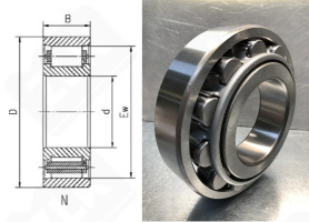 Подшипник 12208 (NF208) радиальный роликовый 40-80-18 мм