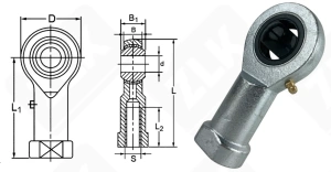 Шарнирный наконечник SI25ES2RS 25-42-20