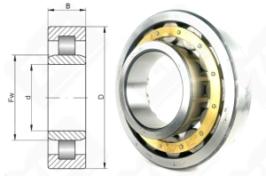 Подшипник 32324 (20) (NU324C3) радиальный роликовый 120-260-55 мм