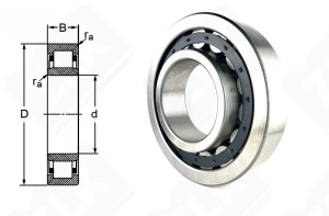 Подшипник 32328 (NU328) радиальный роликовый 140-300-62 мм
