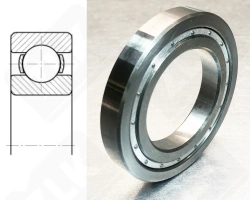 Подшипник 709 Д радиальный шариковый 45-75-11 мм