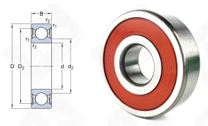 Подшипник 180303 (70) (63032NSE9/C3) радиальный шариковый 17-47-14 мм