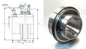 Подшипник SER210 радиальный шариковый 50-90-51,6 мм