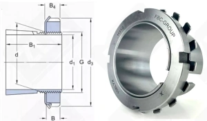 Втулка закрепительная H312 FBC 55-60-47 мм