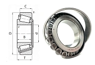 Подшипник роликовый 7210 (30210) 50×90×21.75 мм SLZ