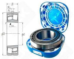 Подшипник 3153744Н (23144CCKW33) радиальный роликовый самоустанавливающийся 220-370-120 мм