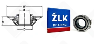 Выжимной подшипник 50TKB3505 радиальный шариковый 33-68-62 мм