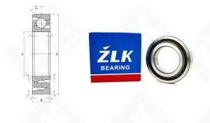 Подшипник 40TAB07U/GMFLP4VB радиально-упорный шариковый 40-72-15 мм