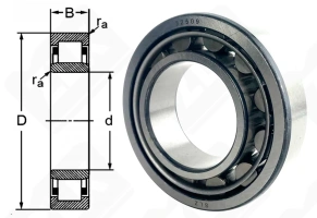 Подшипник 32509 (NU2209E) радиальный роликовый 45-85-23 мм