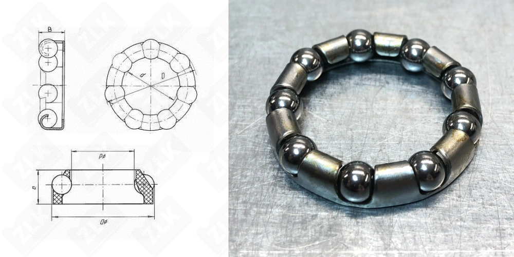 Подшипник 7/32"х9 шариков, d 31,5 мм велосипед
